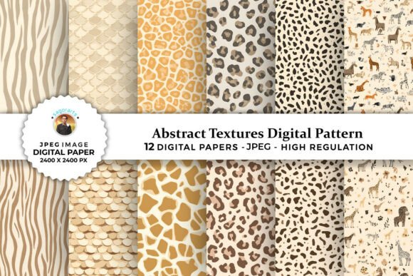Abstract Textures Digital Patterns: Elevating Craft Projects with High-Resolution Versatility