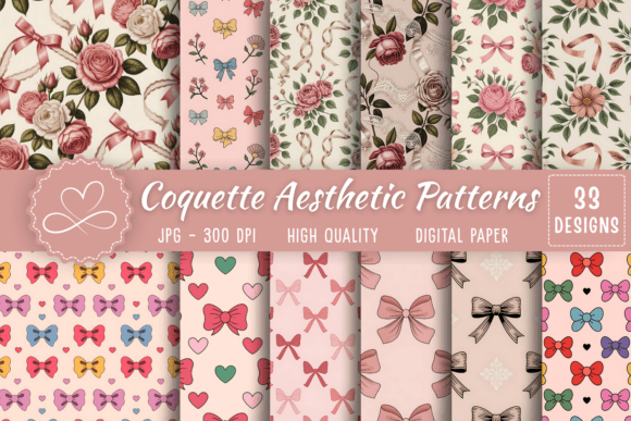 Coquette Aesthetic Patterns