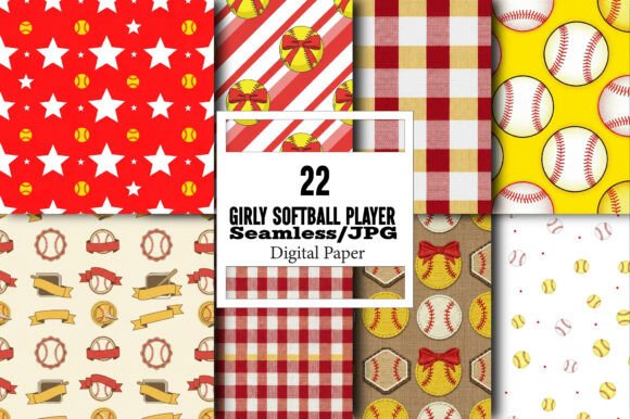 Evaluating Girly Softball Player Patterns for Creative Projects and Commercial Use