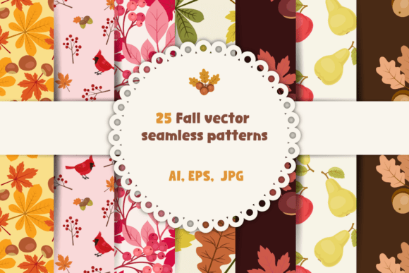 Fall Vector Seamless Patterns