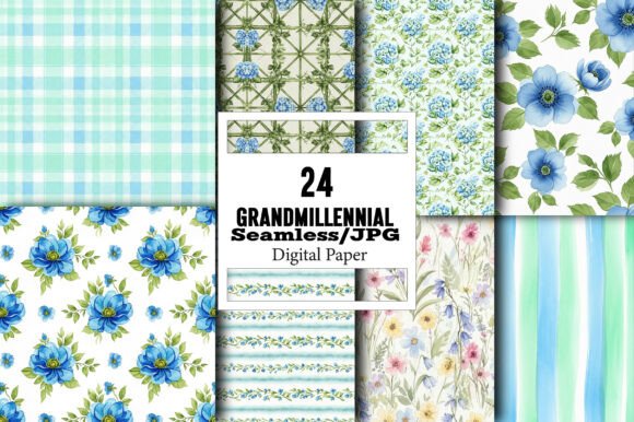 Grandmillennial Seamless Patterns: The Digital Toolkit for Timeless Design