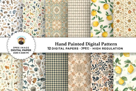 Hand Painted Digital Patterns: A Practical Resource for Creative Professionals