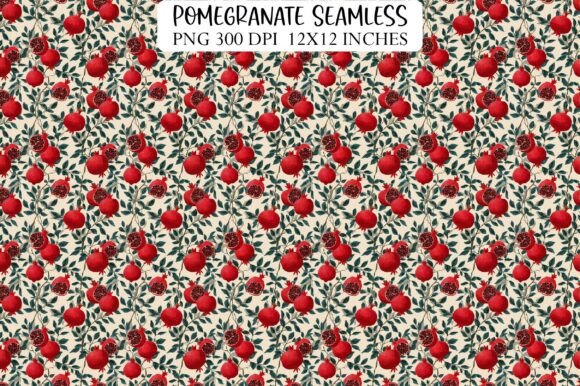 Pomegranate Seamless Patterns