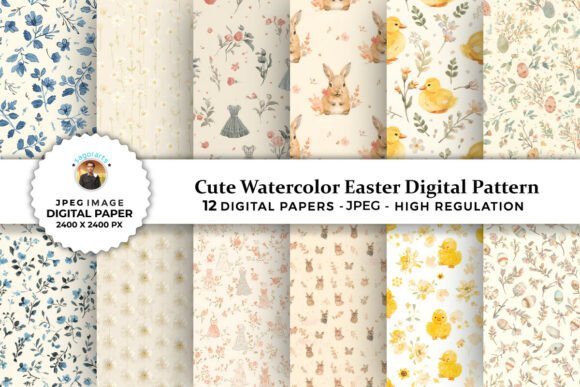 The Art of Soft Celebrations: Leveraging Cute Watercolor Easter Digital Patterns for Creative Projects